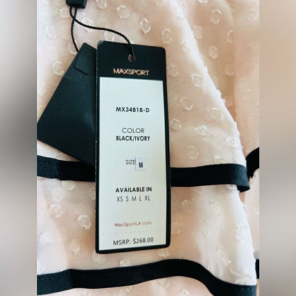 Max Sport NWT Lace Topped Portrait Collar Dress Sz M - Picture 5 of 6